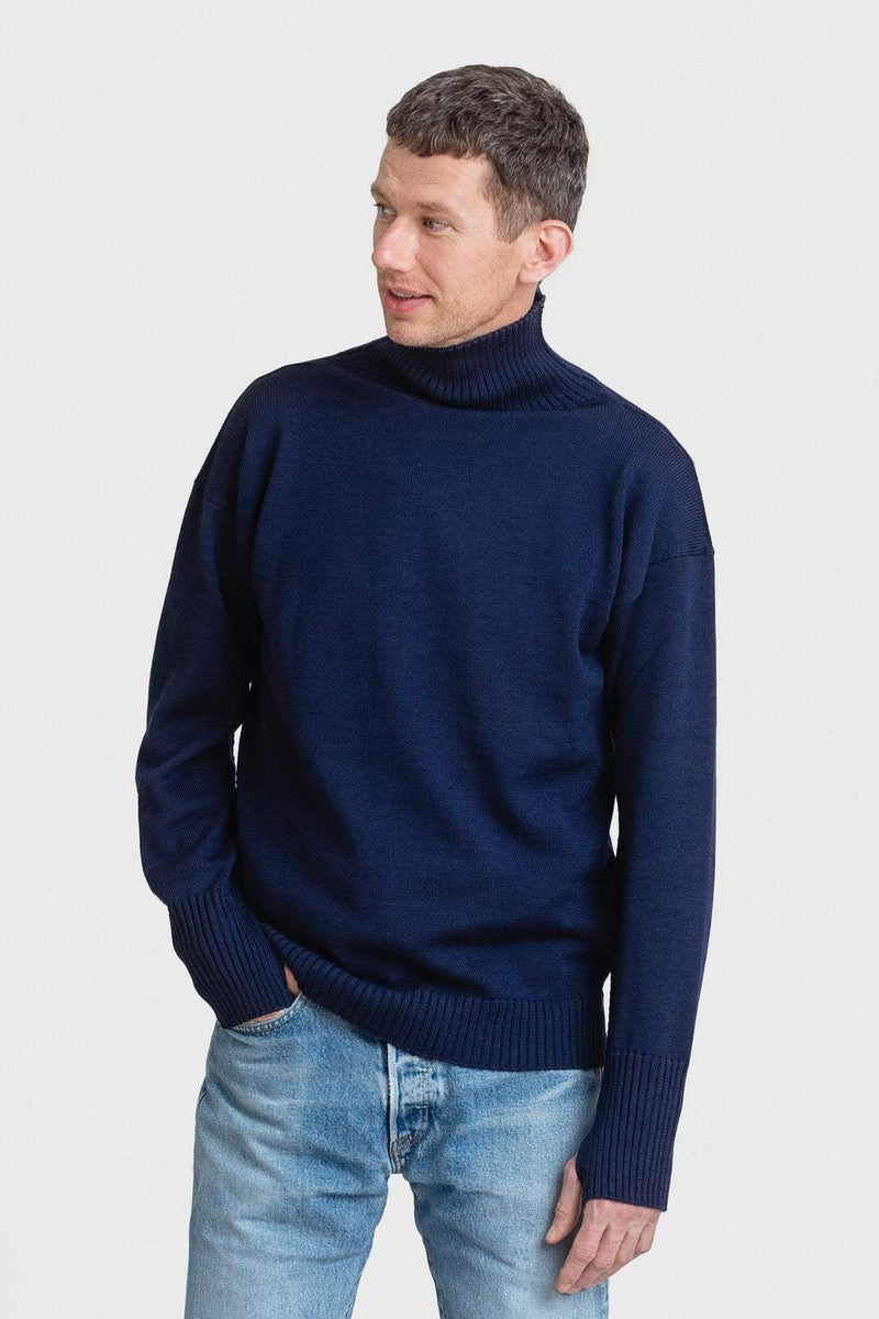 Andersen Peysa - Seaman Turtleneck - Navy Blue – Kormákur & Skjöldur