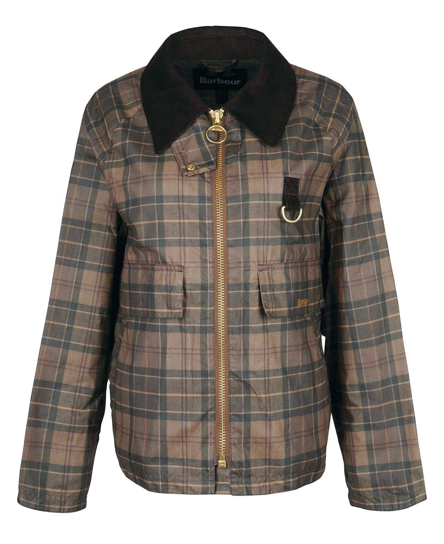 Barbour plaid jacket discount