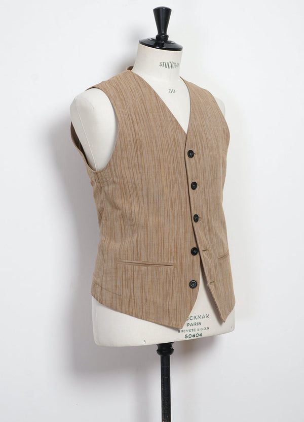 Daniel Casual Waistcoat Sepia