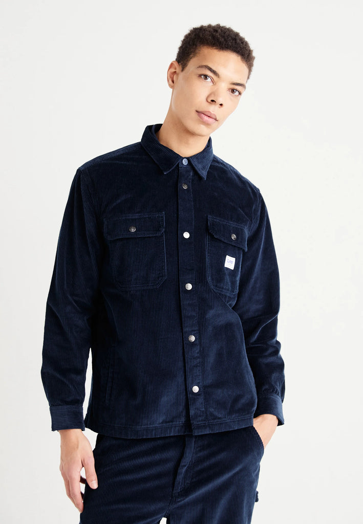 Lee Skyrta Workwear Overshirt Rivet Navy