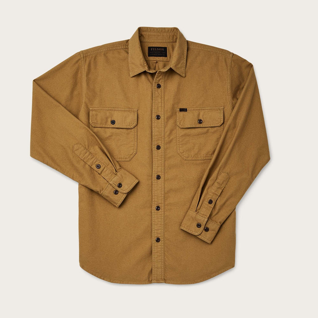 Filson Skyrta - Field Flannel Shirt - Nubuck Tan