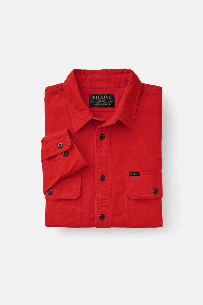 Filson Skyrta - Field Flannel - Red