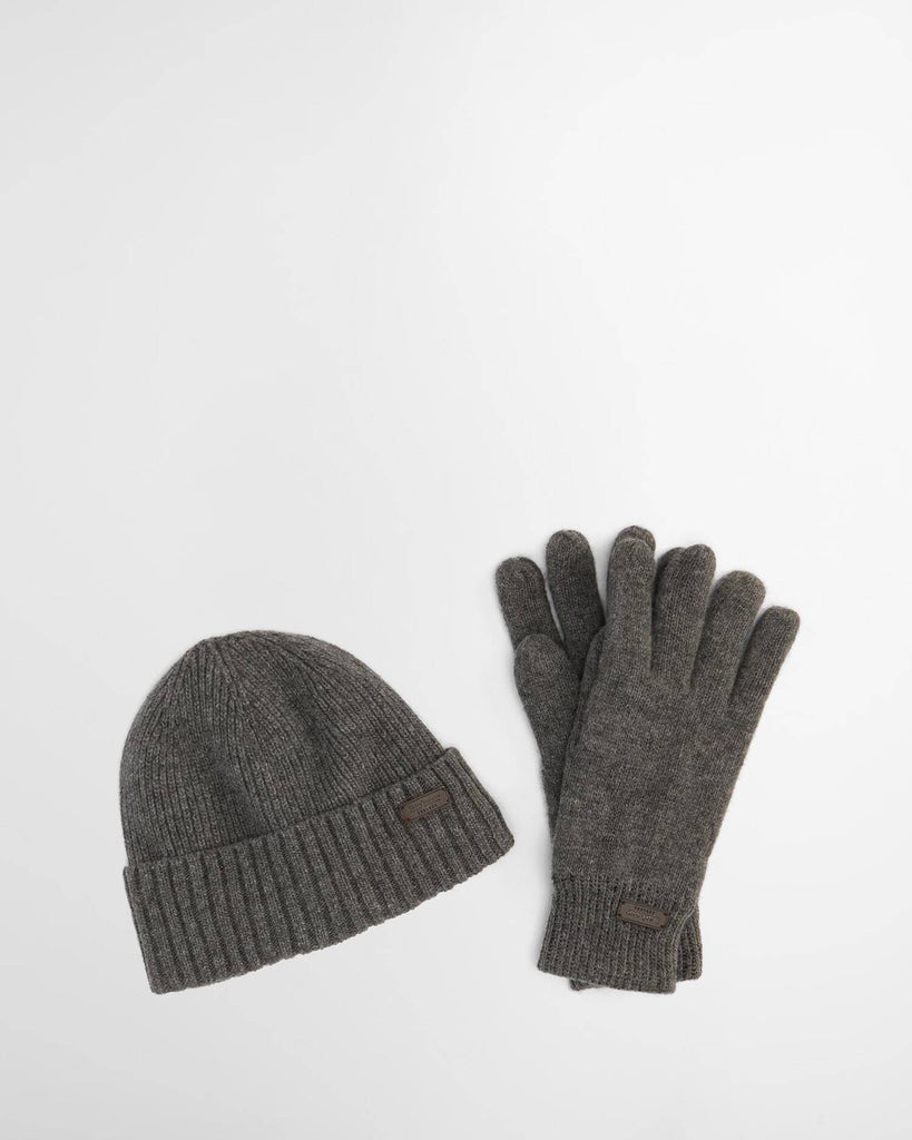 Barbour Gjafasett Beanie & Glove Gift se