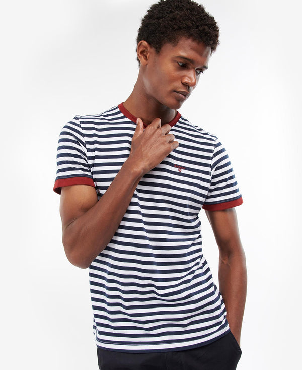 Barbour Bolur - Quay Striped T-Shirt - Navy
