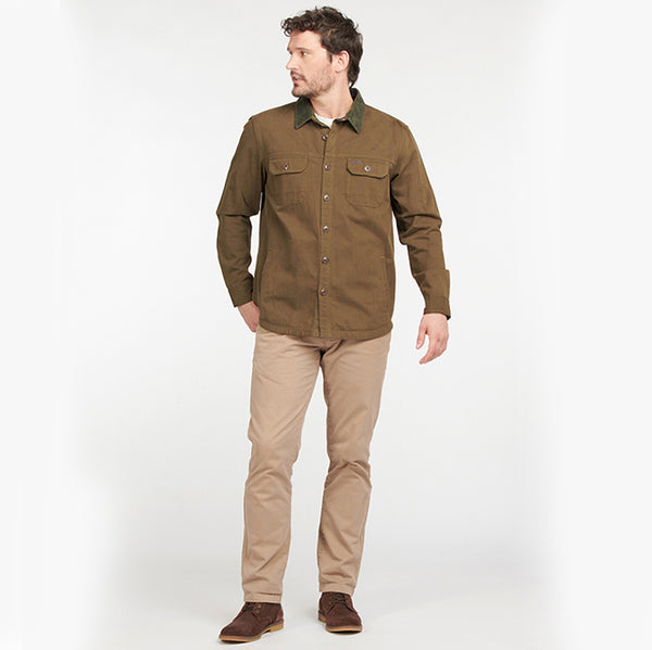 Barbour Yfirskyrta - Catbell Overshirt - dk Olive