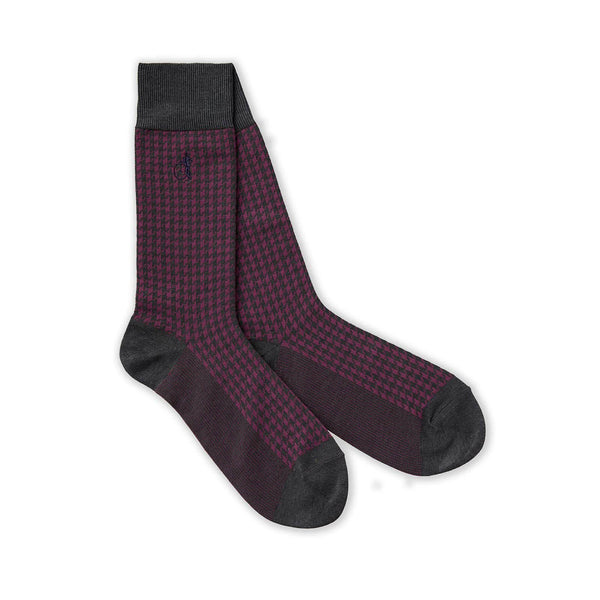 London Sock Houndstooths Mulberry