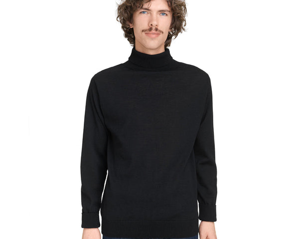 Andersen peysa Marine Turtleneck Black