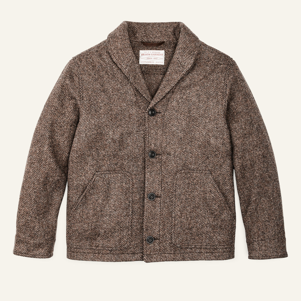 Filson Jakki - Decatur Island Wool Jacket - Natural Brown
