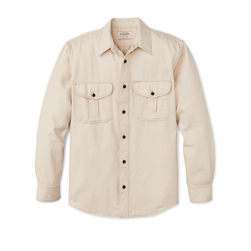 Filson Skyrta Natural Twill Guide Shirt