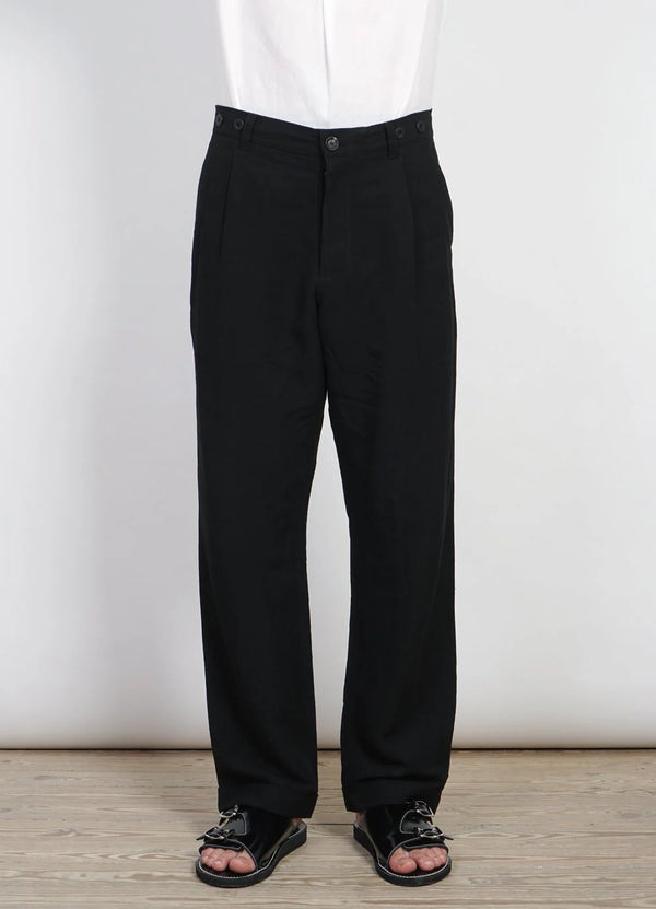 Hansen Buxur Sune Pleated Wide Cut