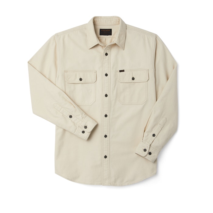 Filson Skyrta - Field Flannel Shirt - Natural