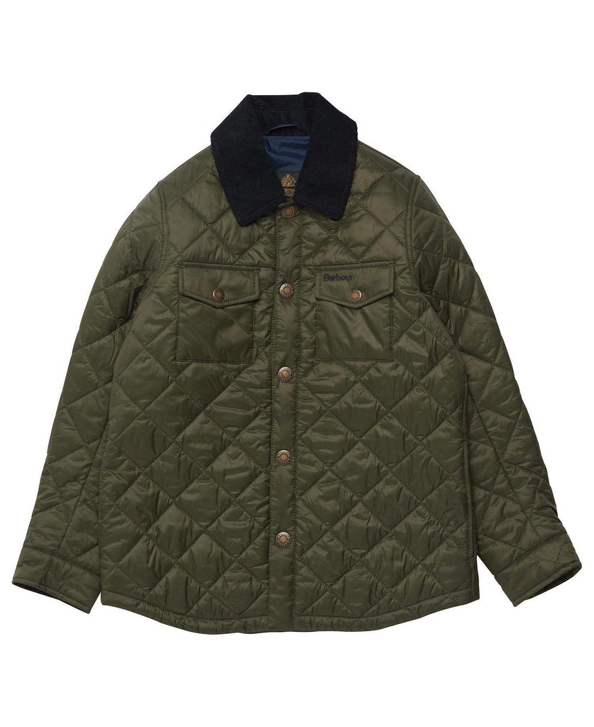 Barbour Barnajakki - Shirt Quilted Jacket - Olive