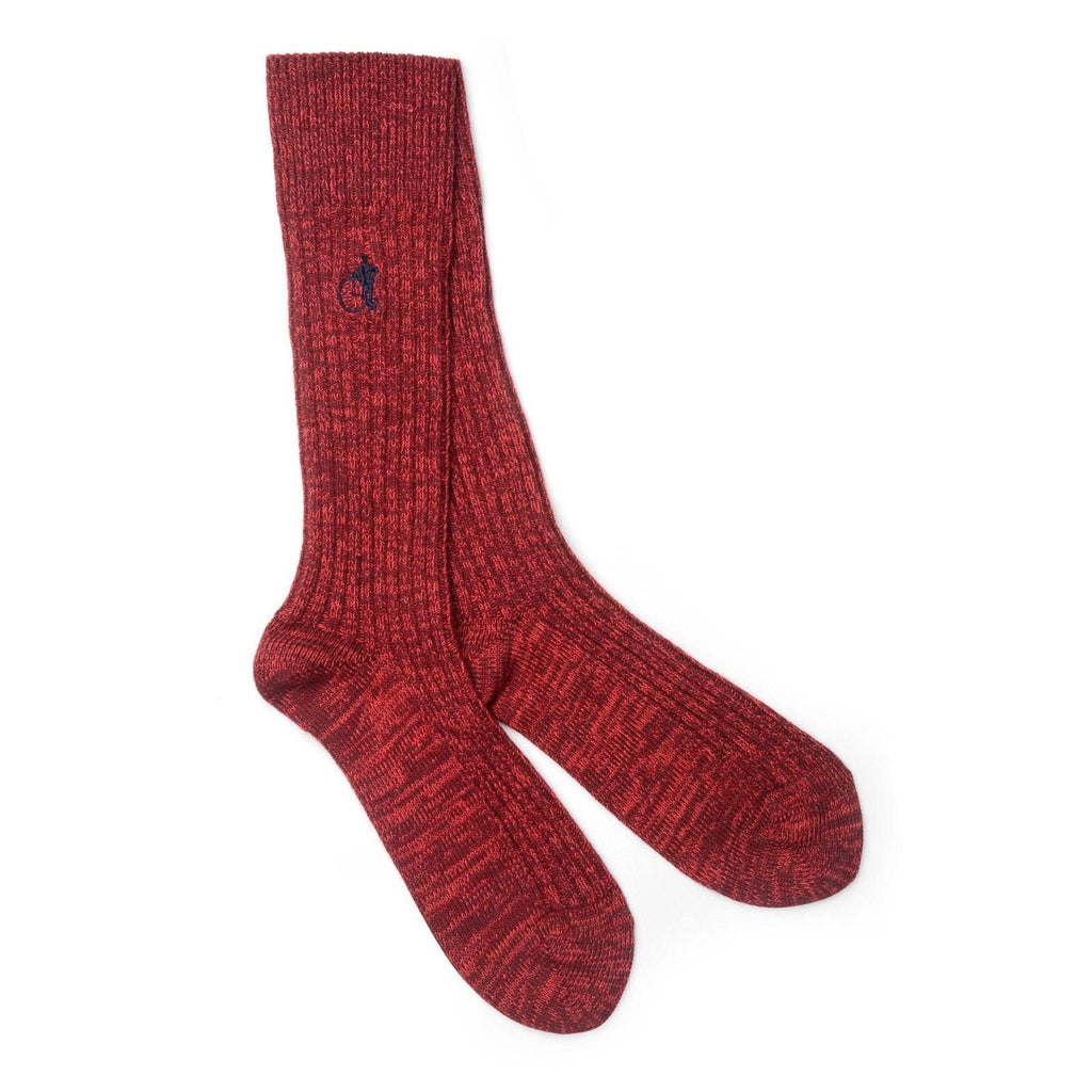 London Sock -  Boot Sock -Red