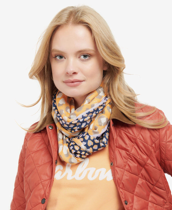 Barbour Trefill - Dömu - Animal Print Wrap - Papaya