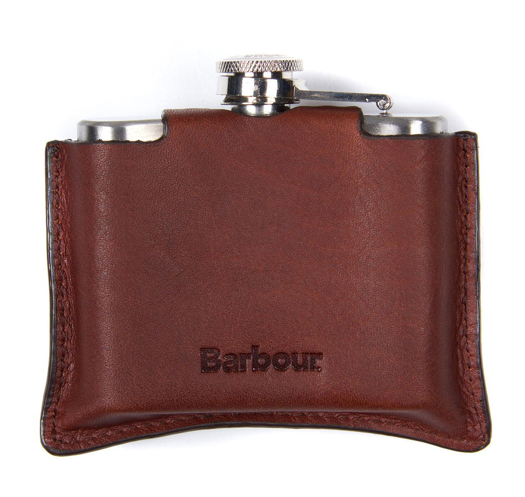 Barbour Vasapeli -  4oz Hip Flask - Brown