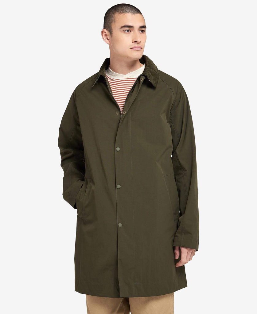 Barbour Rykfrakki Ashi Mac Casual Olive Kormakur Skjoldur