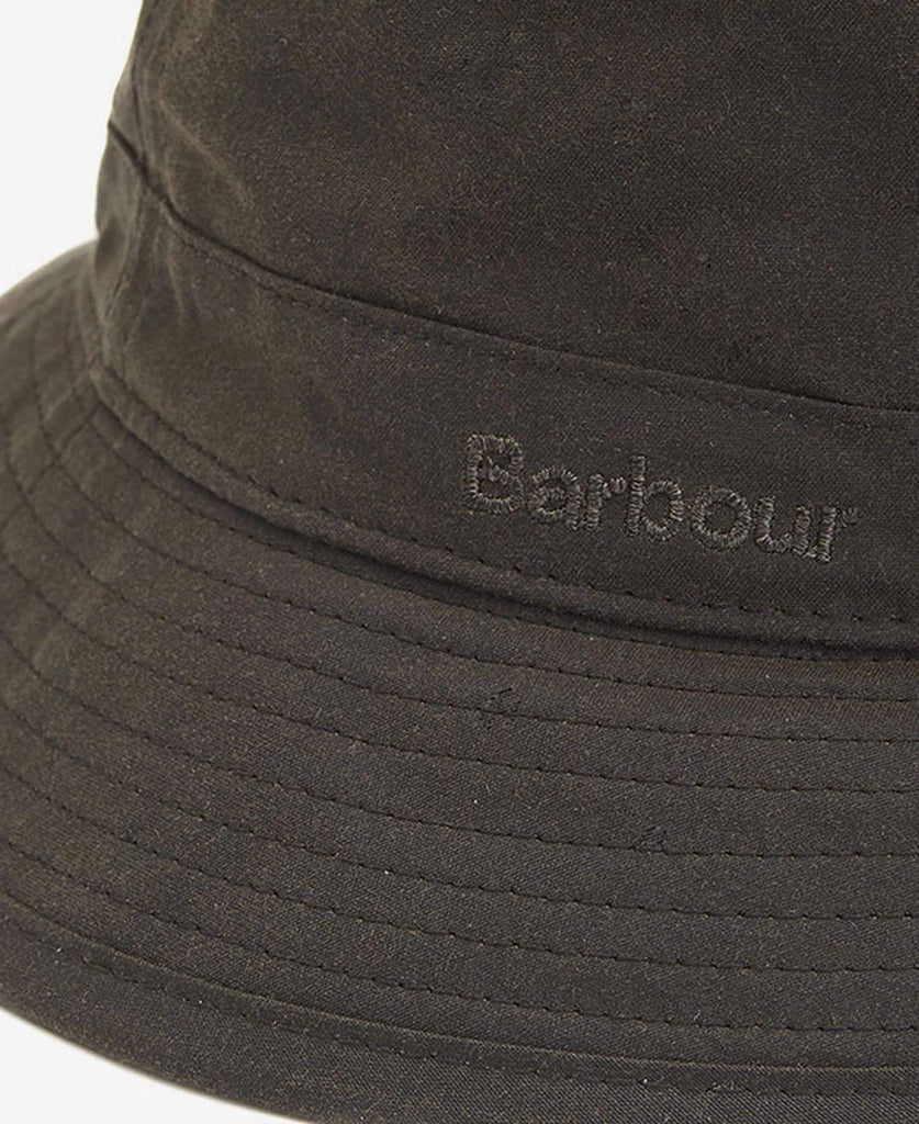 Barbour Hattur Wax Sports Hat Olive Kormakur Skjoldur