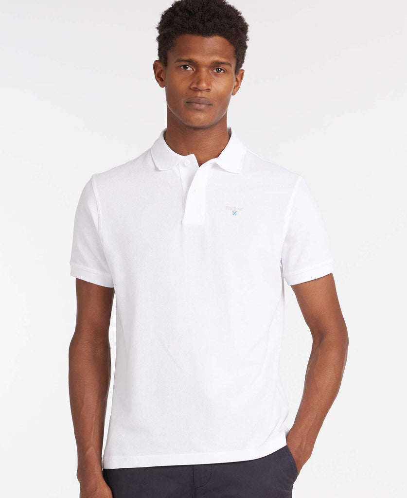 Barbour polo white 2025