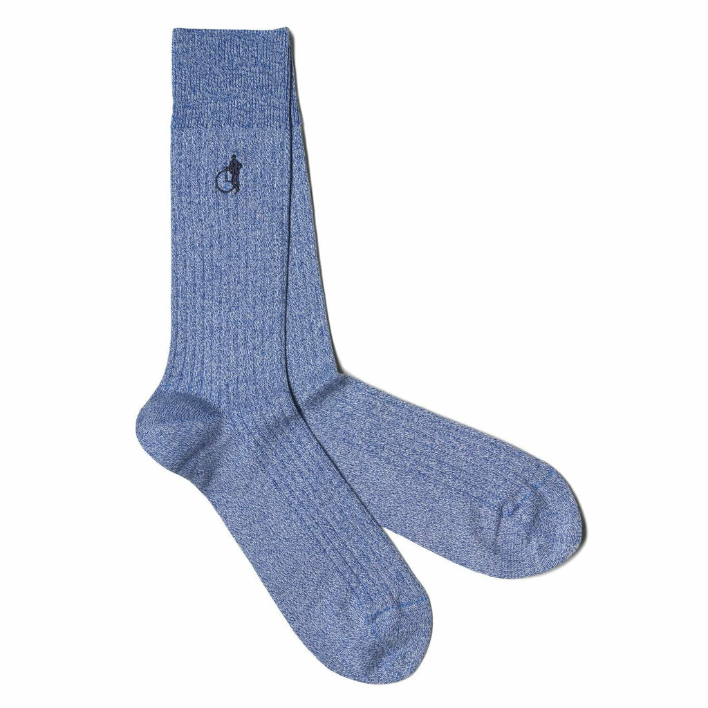 London Sock -  Marl Sock - Blue