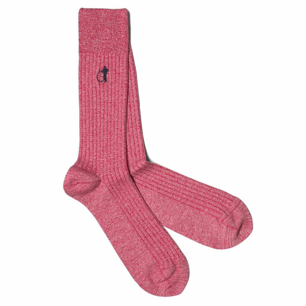 London Sock -  Marl Sock - Red