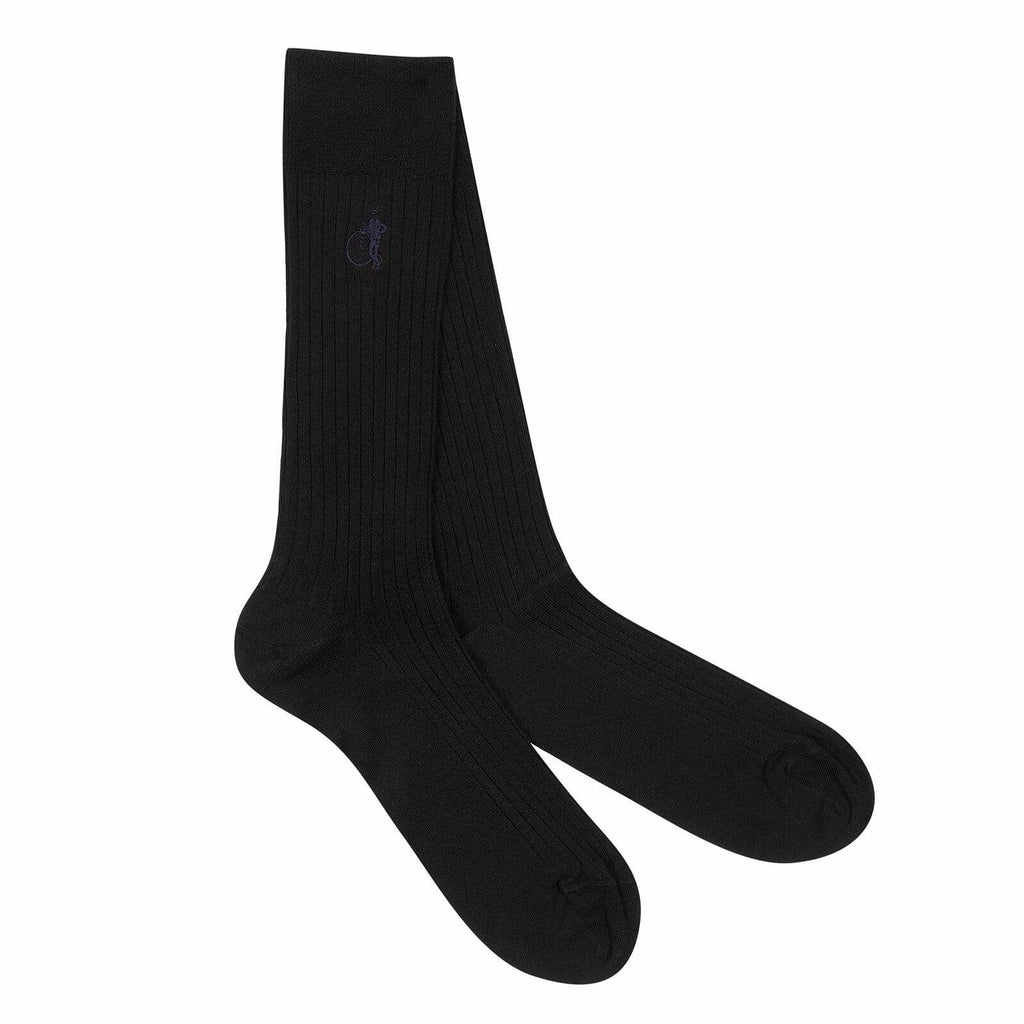 London Sock - Sokkar - Ebony Black