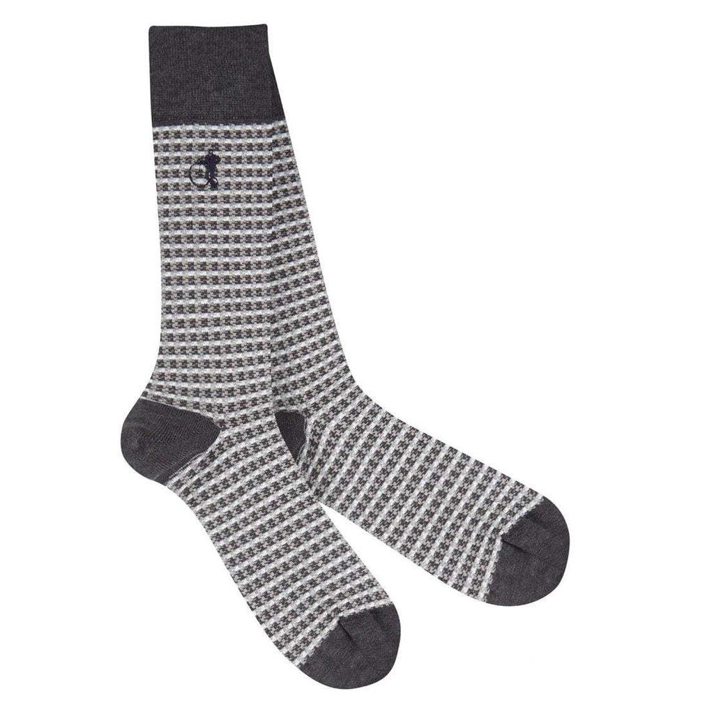 London Sock - Shaken And Stirred Grey Sokkar- Herrafataverslun Kormáks & Skjaldar