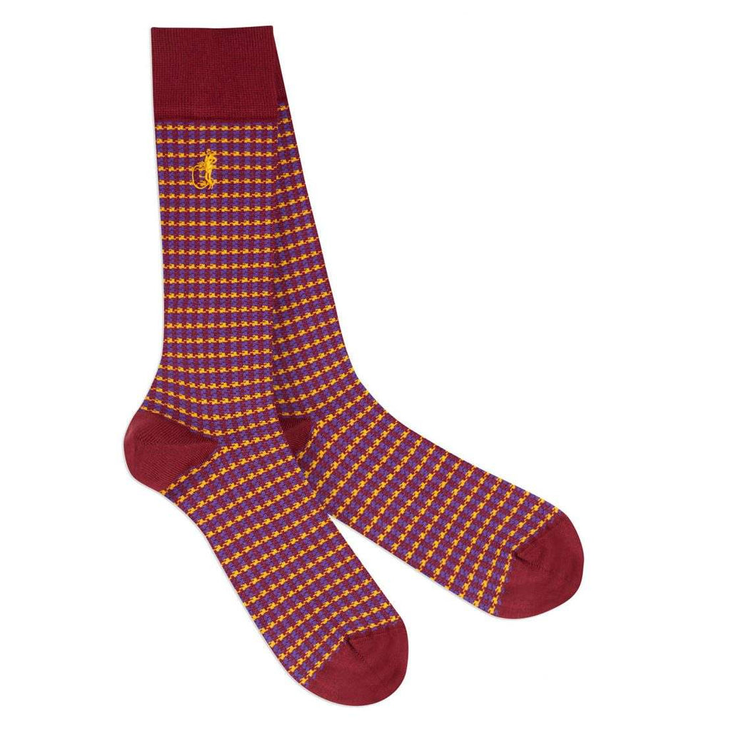 London Sock - Shaken And Strirred Mustard Sokkar- Herrafataverslun Kormáks & Skjaldar