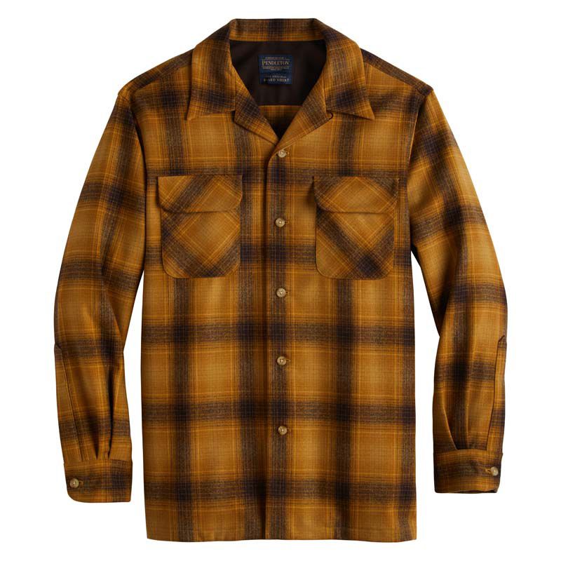 Pendleton Skyrta - Original Board Shirt - Gold/Brown Ombre